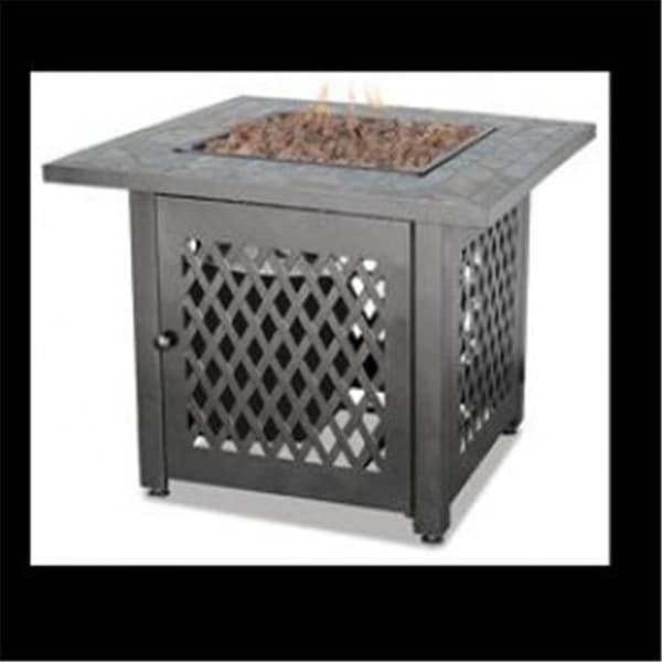 Uniflame Endless Summer GAD1429SP LP GAS OUTDOOR FIREBOWL WITH SLATE TILE MANTEL GAD1429SP - main